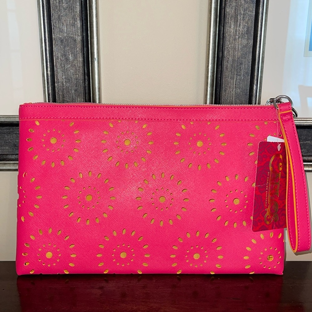Carlos Santana Estrella Laser Cut Clutch/Wristlet